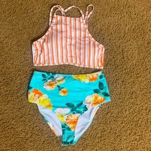 Cupshe High-Waisted Bikini Set Size M